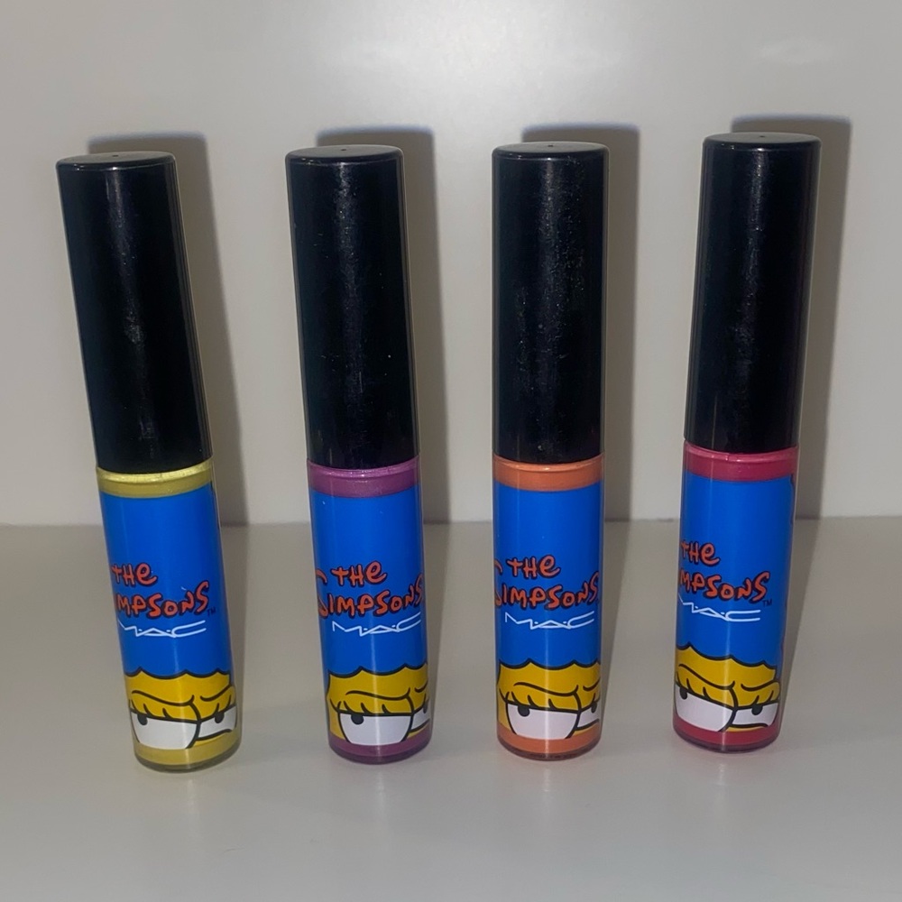 Mac Simpsons collection lip glass bundle